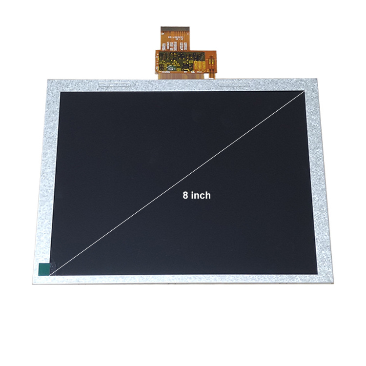 TM080TDGP01 Industrial 8-Inch 1024*768 High Brightness TFT LCD Panel Full Angle LVDS Touch Screen Display