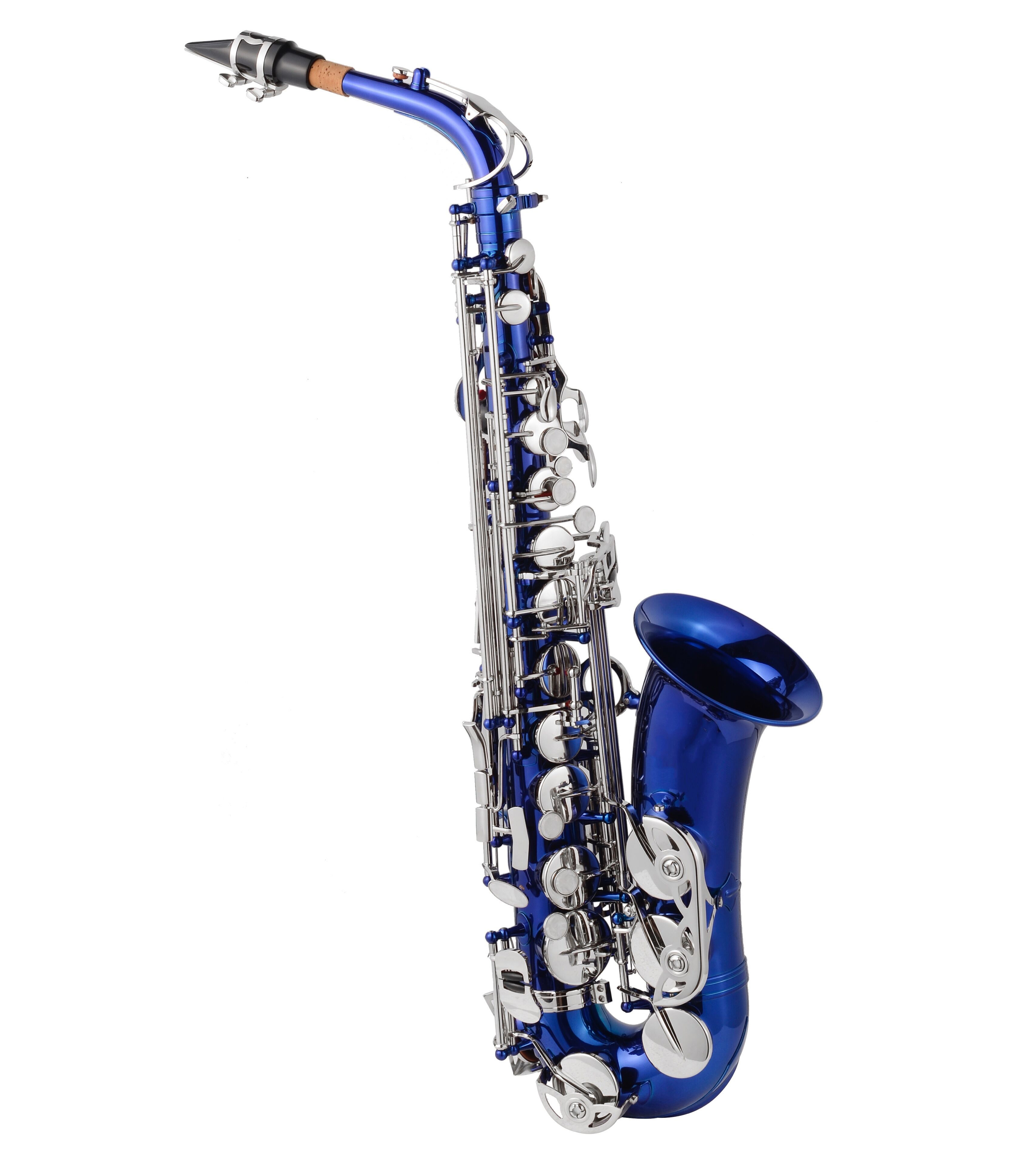 Blue Color Alto Saxophone Woodwind Instrument/Wholesale China alto saxophone