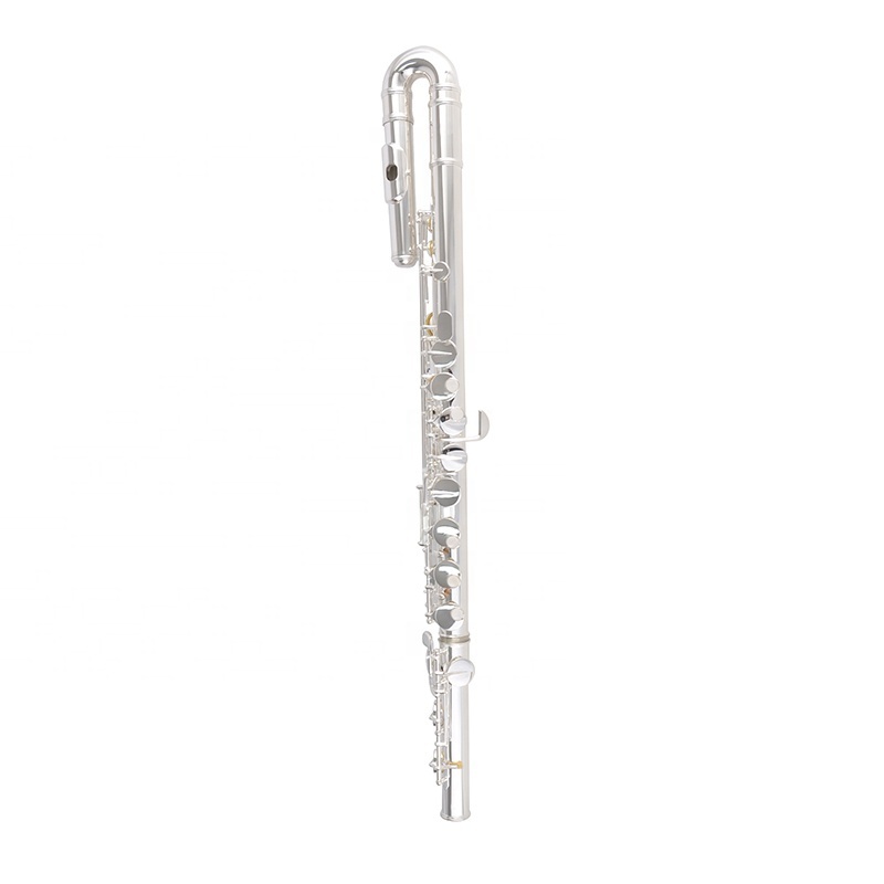 Professional Curved Head Joint Flute G Tone Silver Plated Alto Flute