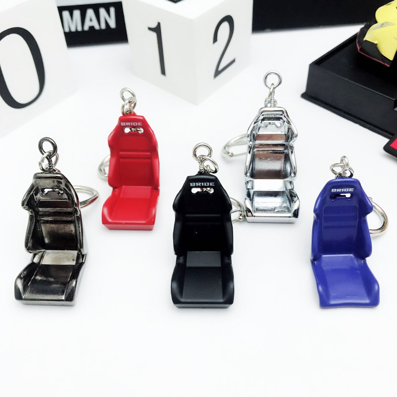 Fashion  keychain Gift Mini Jewelry Metal Key Holder Auto Seat Keychain Car Driving Chair Keychain Racing Seat Key Rings