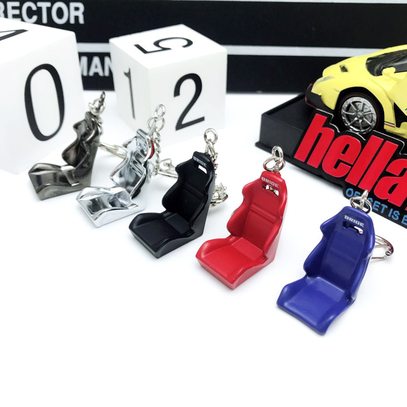 Fashion  keychain Gift Mini Jewelry Metal Key Holder Auto Seat Keychain Car Driving Chair Keychain Racing Seat Key Rings