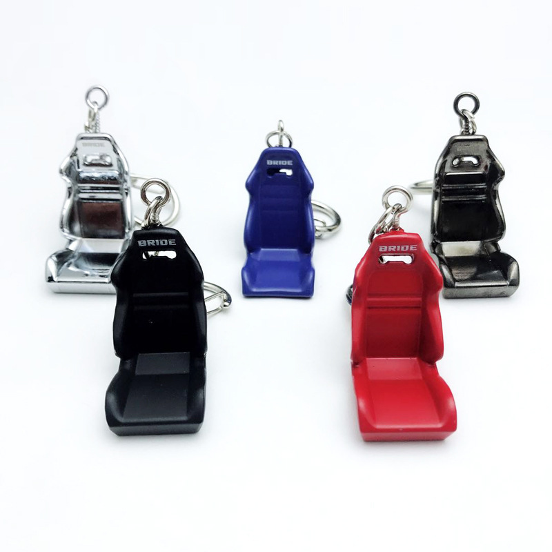 Fashion  keychain Gift Mini Jewelry Metal Key Holder Auto Seat Keychain Car Driving Chair Keychain Racing Seat Key Rings