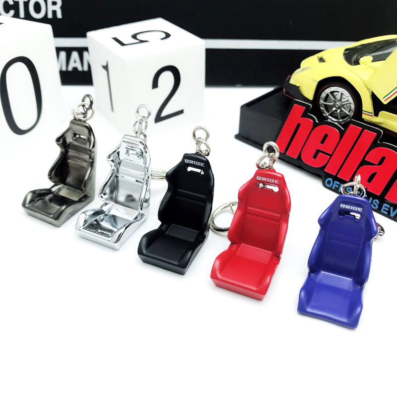 Fashion  keychain Gift Mini Jewelry Metal Key Holder Auto Seat Keychain Car Driving Chair Keychain Racing Seat Key Rings