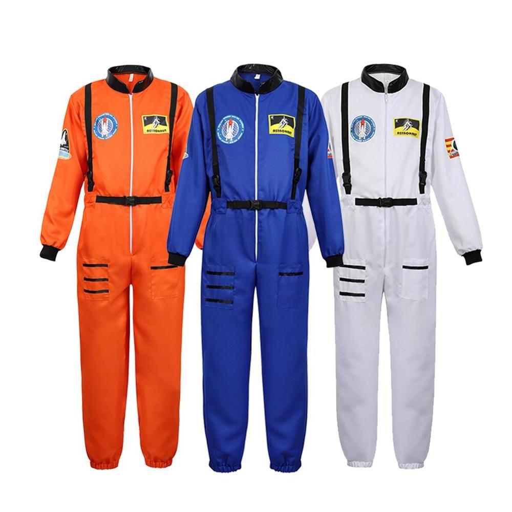 Halloween carnival career cosplay costume Adult astronaut pilot flight uniform costume