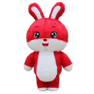 Hot sale Easter Bunny Mascot Costume Inflatable Rabbit Costume For Adult