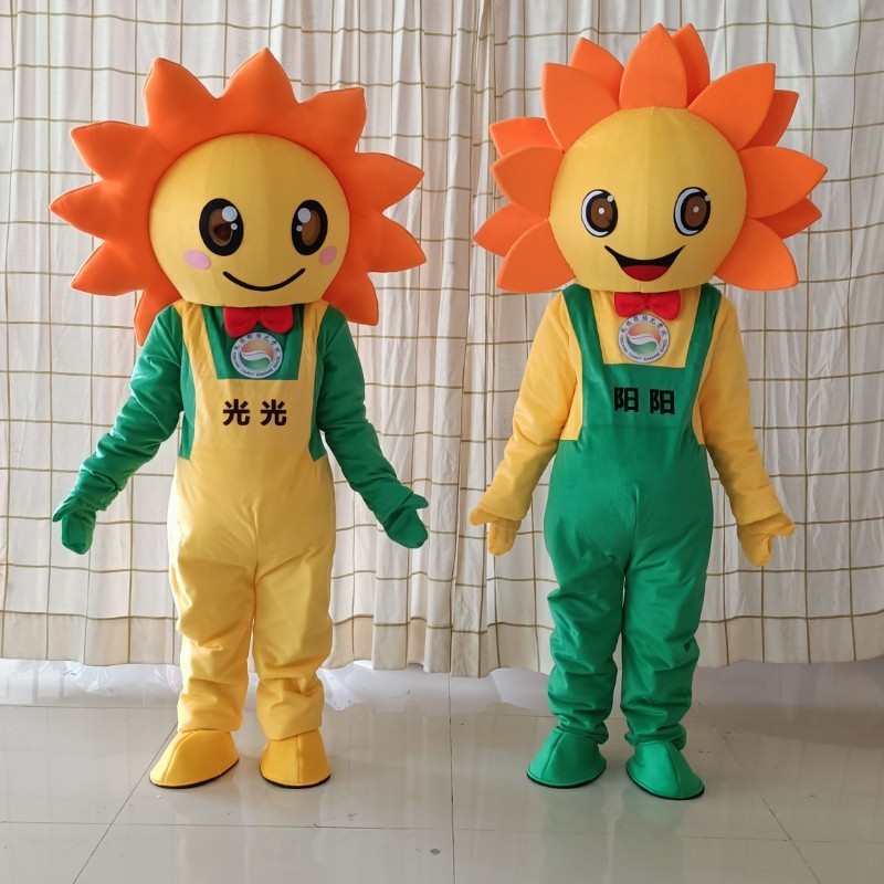 Custom plant mascot costume fancy smile face sun flower mascot costumes(not include words)