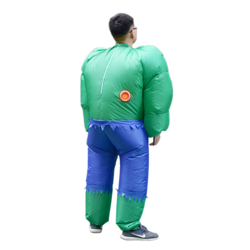 Unisex Adult Halloween Cosplay Costumes Fat Air Suits Inflatable Green Hulk gorilla Costumes