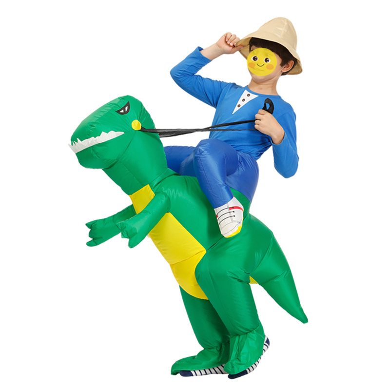 Kids Halloween Party Dress Blow Up inflatable realistic dinosaur cosplay costume