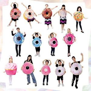 Fancy halloween cosplay dress donut and icedream mascot costume