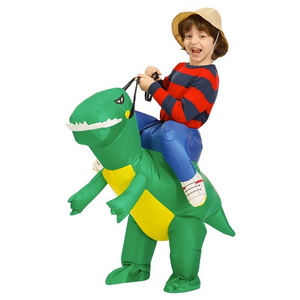 Halloween Children's Costume Inflatable Dinosaur Clothing Riding Pants Funny Tyrannosaurus Rex Kindergarten Games Performance Po