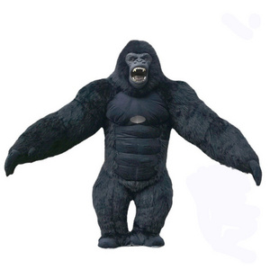 High quality CE certification giant Inflatable walking movie gorilla mascot costumes for Halloween Party