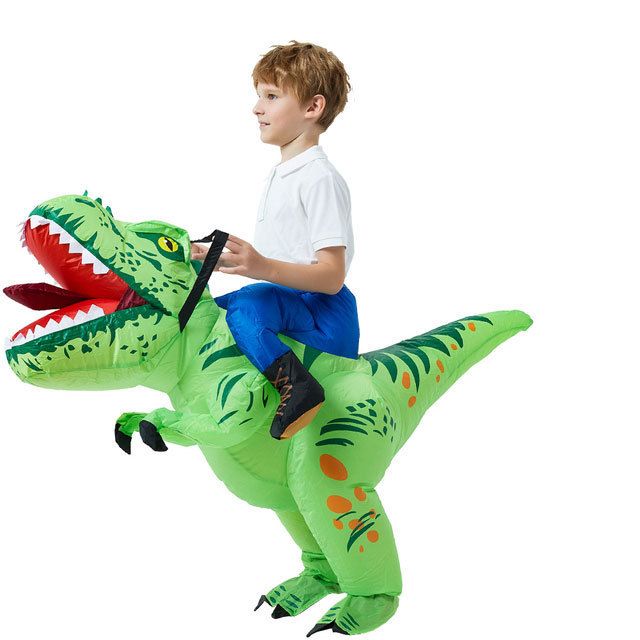 Inflatable Kids ride-on t-rex Dinosaur Costume spinosaurus costume supply inflatable dinosaur costume for wholesales