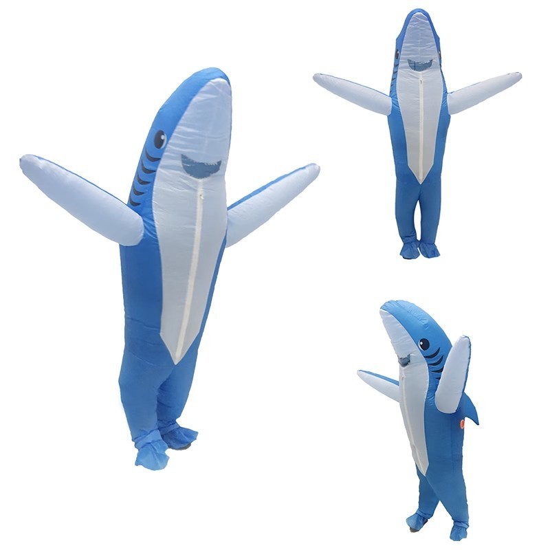 Shark inflatable suit adult riding animal walking pants bar party funny costumes performance costumes