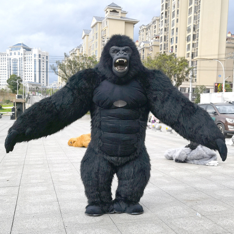 High quality CE certification giant Inflatable walking movie gorilla mascot costumes for Halloween Party