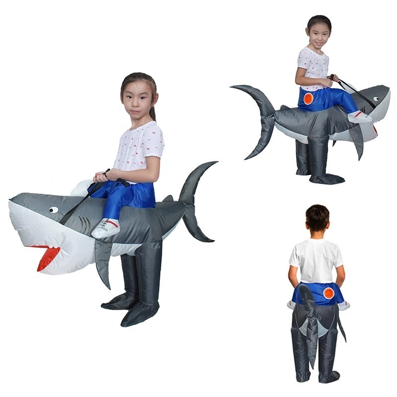 Shark inflatable suit adult riding animal walking pants bar party funny costumes performance costumes