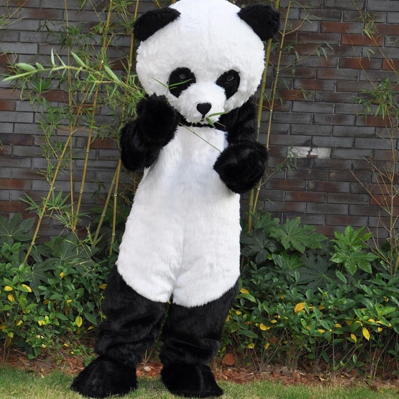 Adult Plush character costume Funny commercial cartoon character Panda mascot costumes