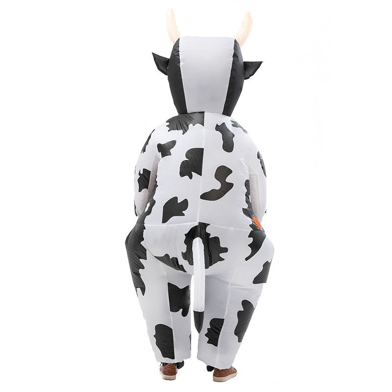 Unisex Fancy Dress Halloween Party Suit inflatable costume Inflatable Cow Costume for adults