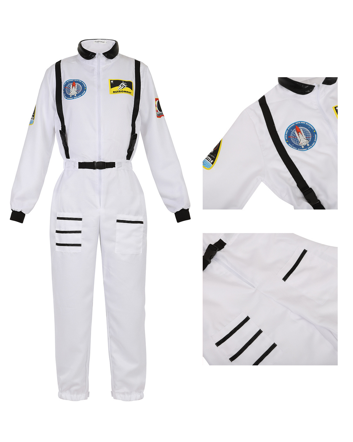 Halloween carnival career cosplay costume Adult astronaut pilot flight uniform costume