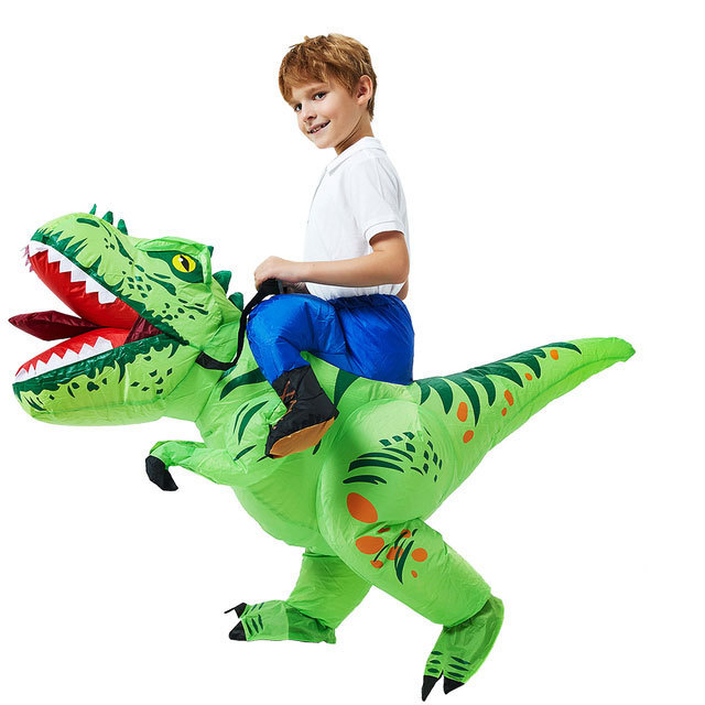 Inflatable Kids ride-on t-rex Dinosaur Costume spinosaurus costume supply inflatable dinosaur costume for wholesales