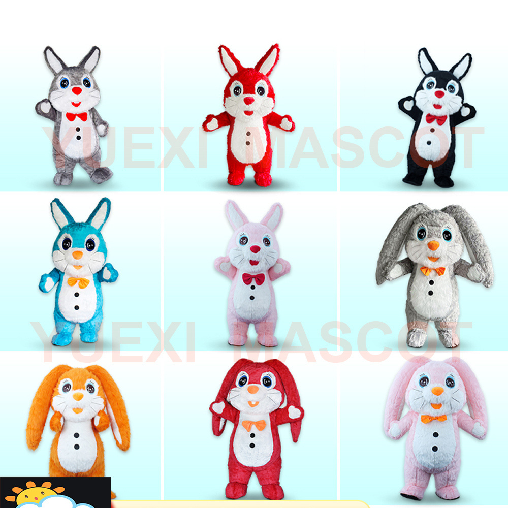 High quality inflatable easter bunny mascot costume giant life size inflatable mascot for sale