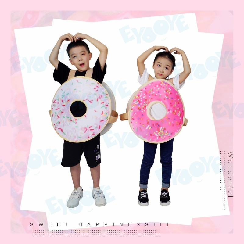 Fancy halloween cosplay dress donut and icedream mascot costume