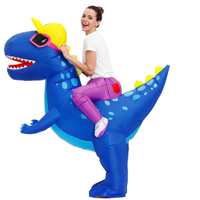 Inflatable Kids ride-on t-rex Dinosaur Costume spinosaurus costume supply inflatable dinosaur costume for wholesales