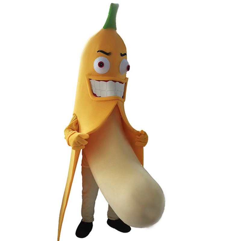 Custom fruit lemon mascot costume funny performance banana and corn mascot costumes