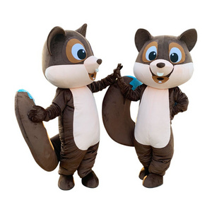 Custom animal mascot costume movie alex lion mascot adult squirrel and fox wolf mascot costume