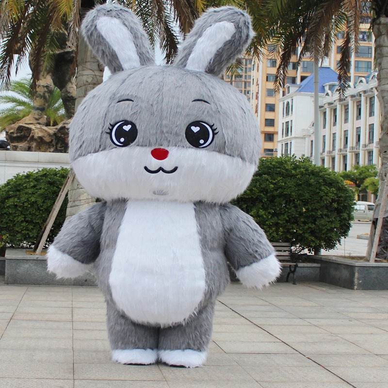 Hot sale Easter Bunny Mascot Costume Inflatable Rabbit Costume For Adult