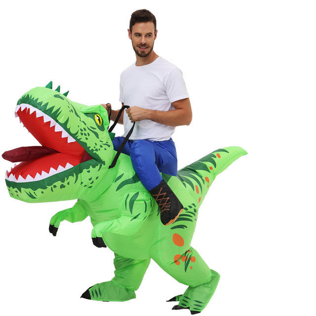 Inflatable Kids ride-on t-rex Dinosaur Costume spinosaurus costume supply inflatable dinosaur costume for wholesales