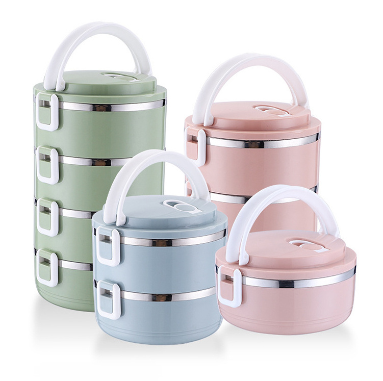 Modern multi layer Lunch Container Storage Outdoor Picnic Bento Thermal Stainless Steel Lunch Box