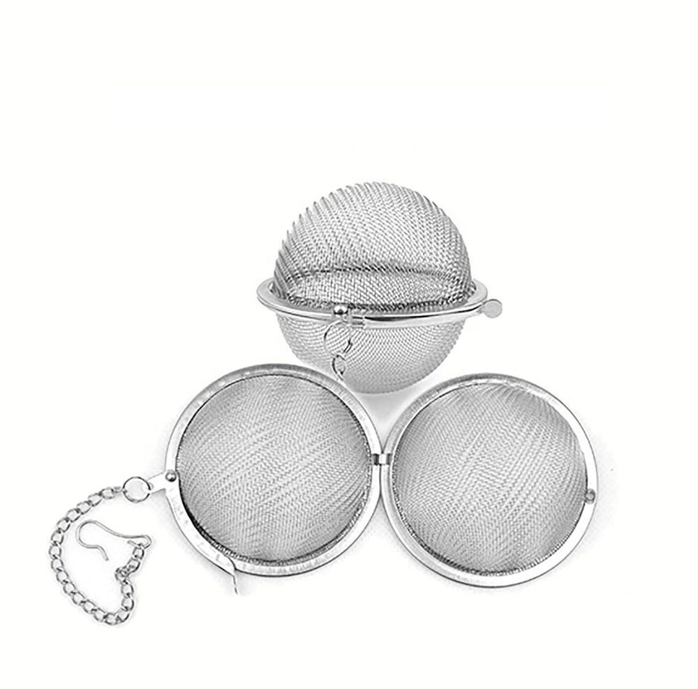 Tea Ball Infuser Strainer Gold Mesh Stainless Steel  Tea Infusers