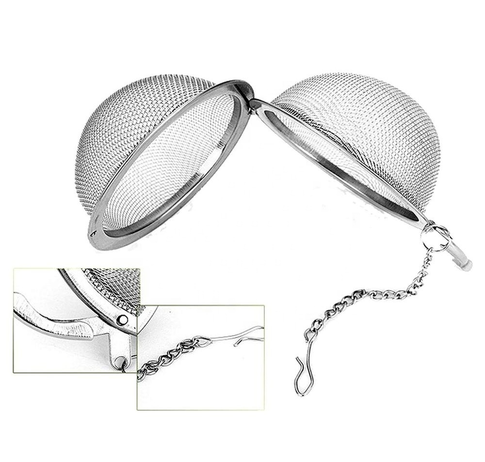 Tea Ball Infuser Strainer Gold Mesh Stainless Steel  Tea Infusers