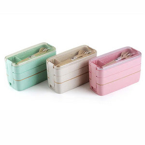 Best Selling Wheat Straw Office Home Food Container Lunch Box Food Warmer