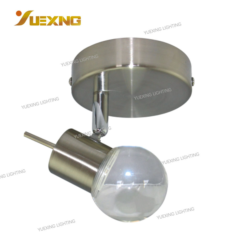 Good quality cheap price led satin nickel iron ceiling spot light