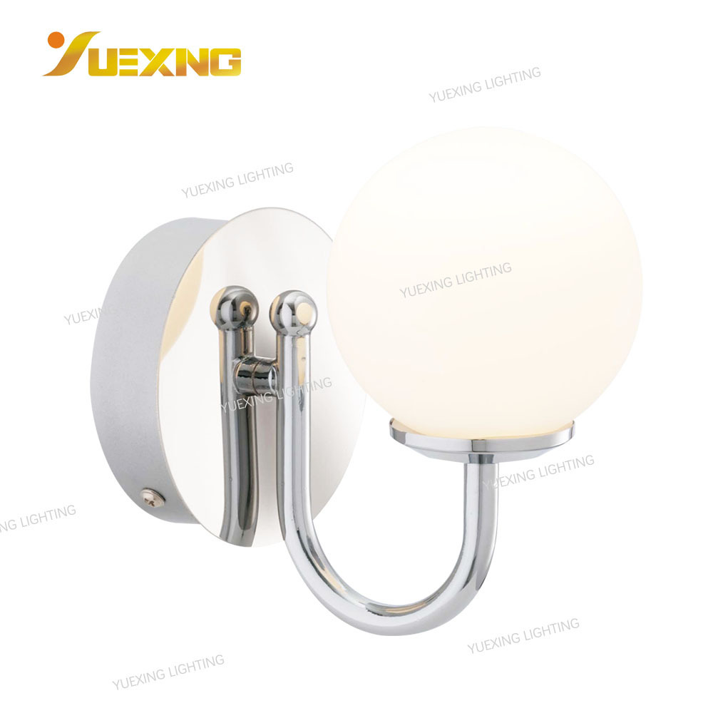 surface mounted adjustable IP44 bathroom spot light wall lamp G9 LED bulb chrome finished round ceiling wall light