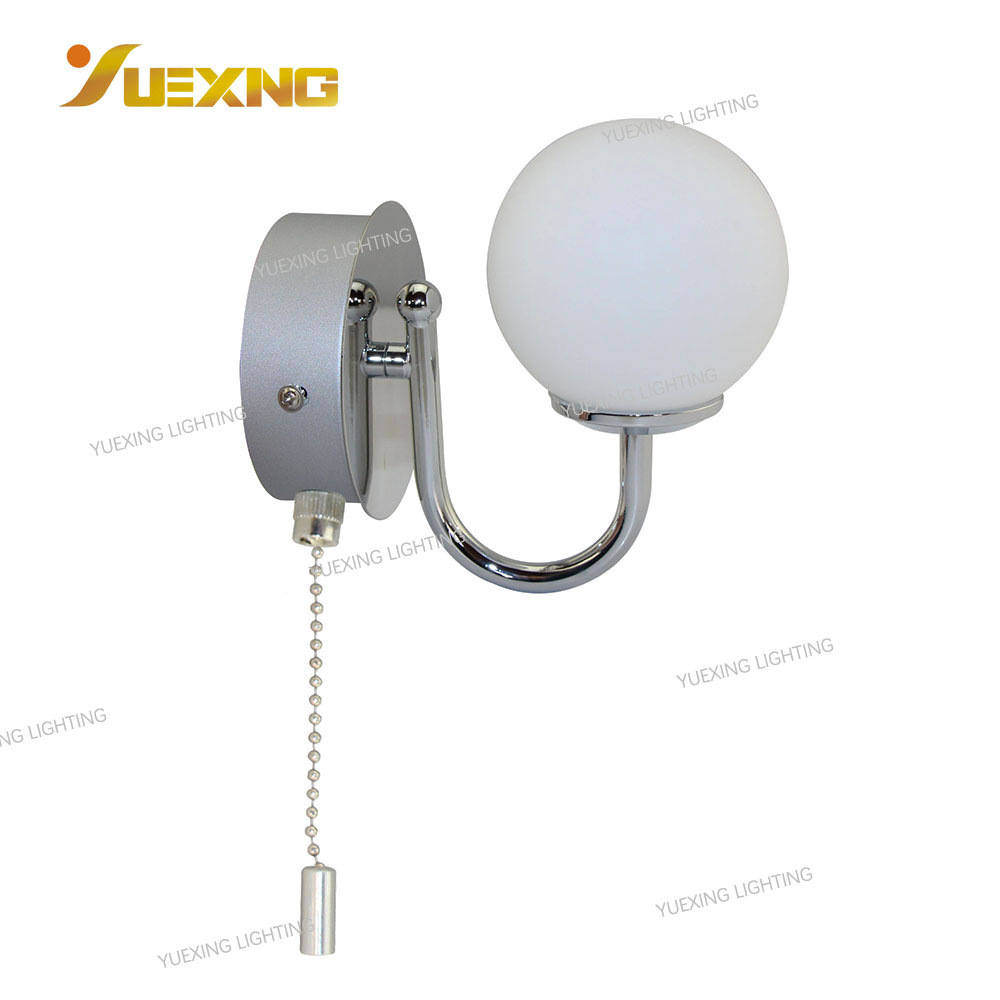 surface mounted adjustable IP44 bathroom spot light wall lamp G9 LED bulb chrome finished round ceiling wall light