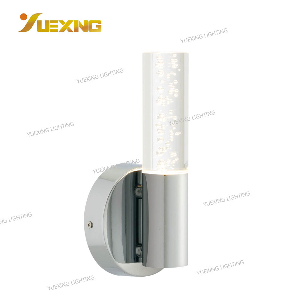 surface mounted adjustable IP44 bathroom spot light wall lamp G9 LED bulb chrome finished round ceiling wall light