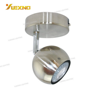 Wholesale  cob led spotlight gu10 surface mounted satin nickel spot lamp