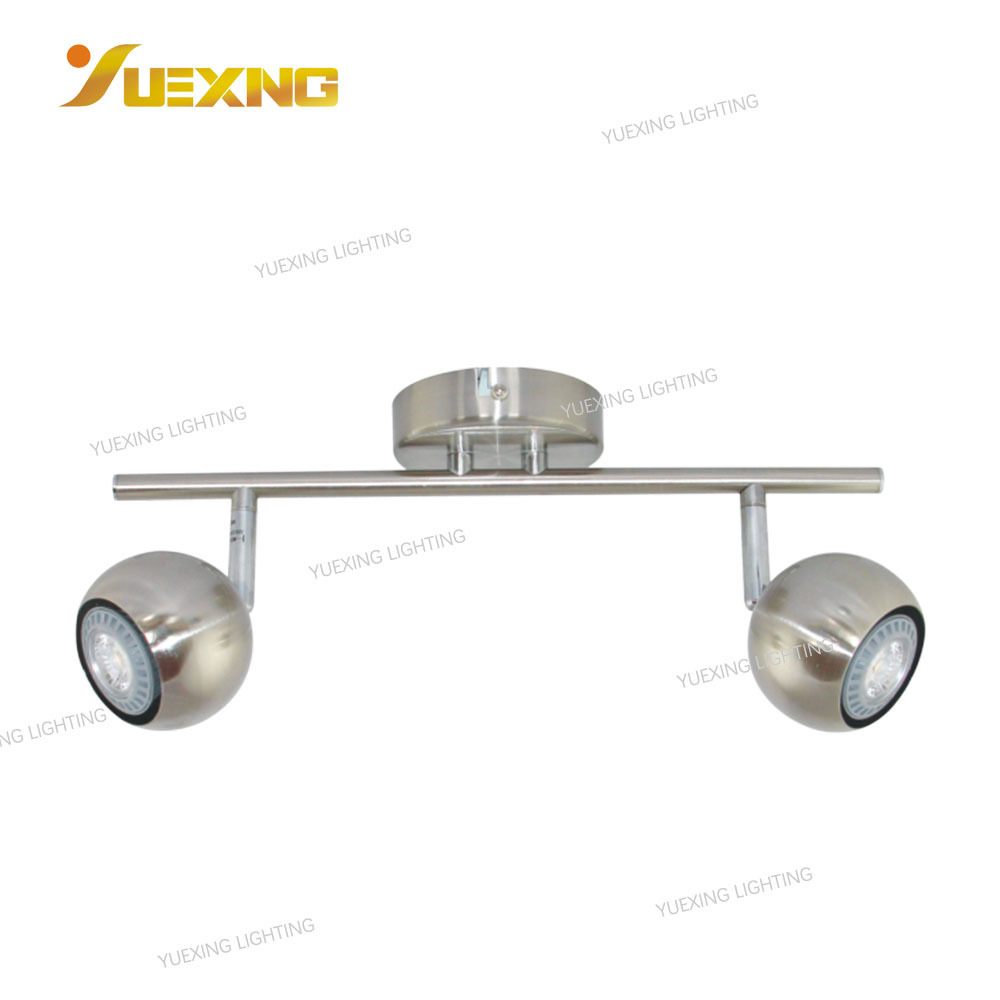 Wholesale  cob led spotlight gu10 surface mounted satin nickel spot lamp