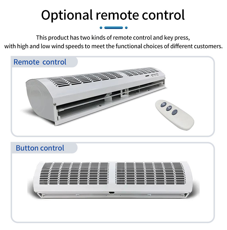 120W cross flow door wall hanging mounted up to 2-3m 220V 50HZ  air curtain with remote control