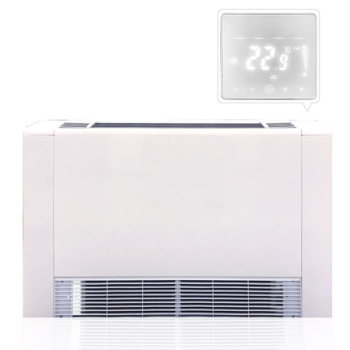 Ultra thin wall floor mounted fan coil unit slim water chilled price mount fan coil