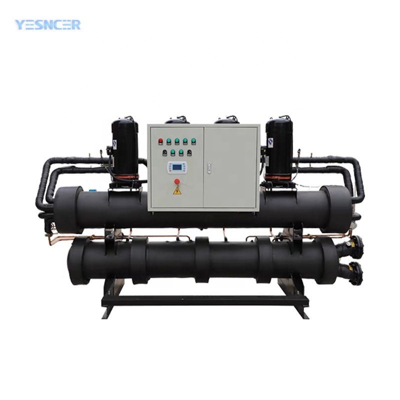 CE Certified Low Noise Screw Compressor Water Cooled Chiller Home Restaurant Use Pump Core Component-for Manufacturing Plants