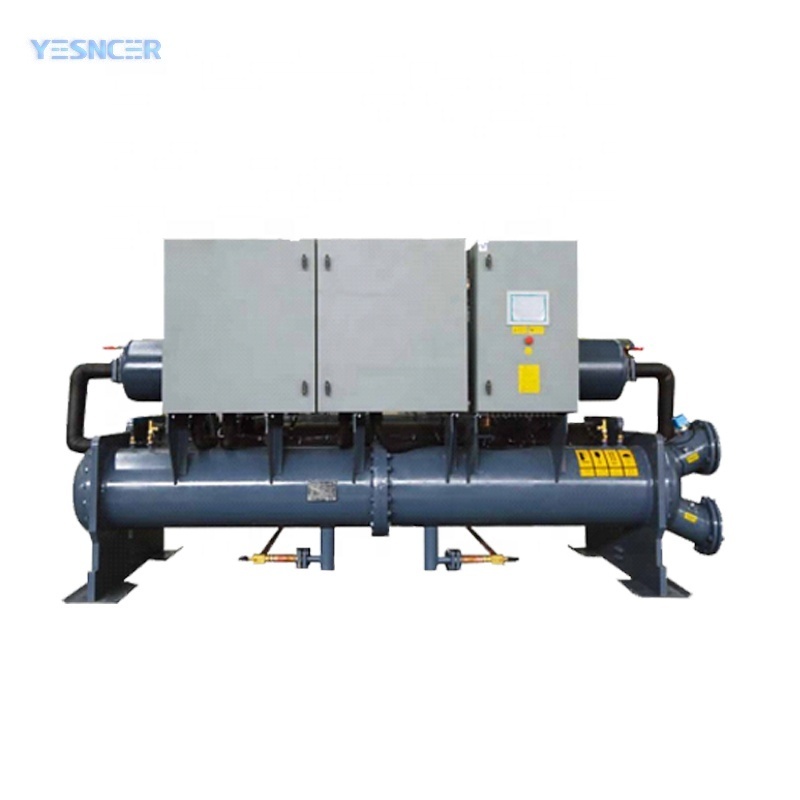 CE Certified Low Noise Screw Compressor Water Cooled Chiller Home Restaurant Use Pump Core Component-for Manufacturing Plants