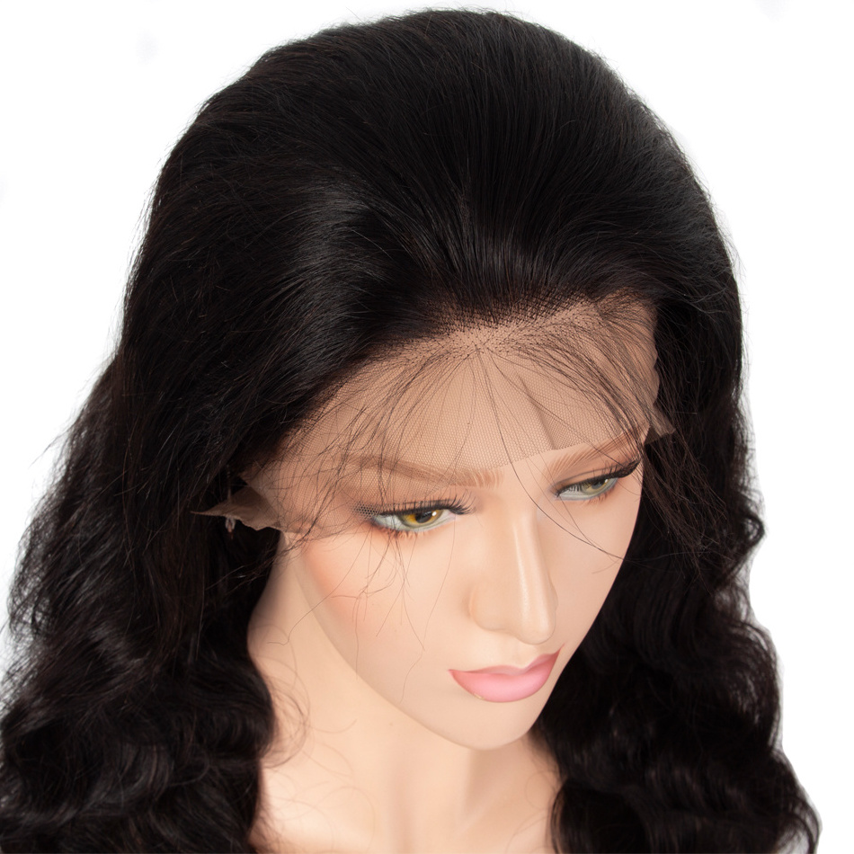 Natural color Transparent Perruque Lace Front Wigs Body Wave Human Hair 100% Virgin Unprocessed Cheap Hair Pieces and Wigs