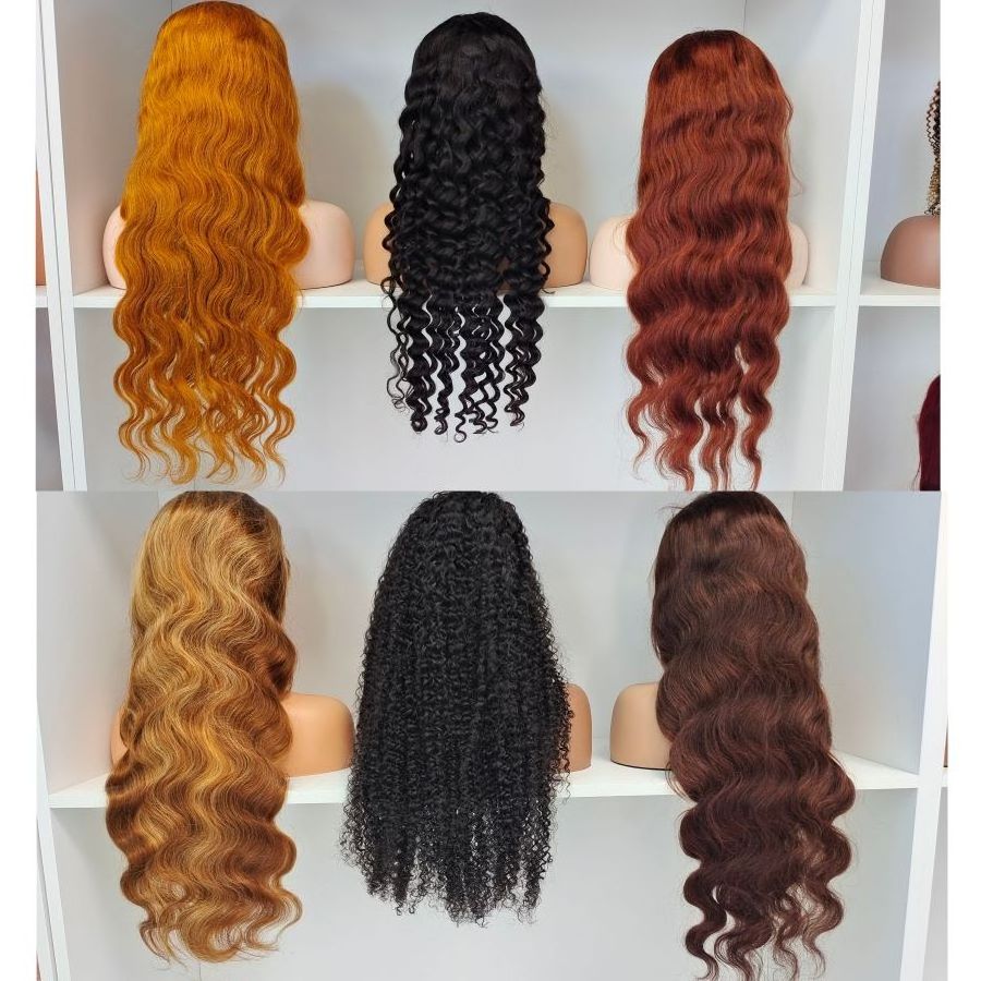 Hot Selling 350 Ginger Color Body Wave 13x4 Frontal HD Lace Wig Glueless Wig Wholesale