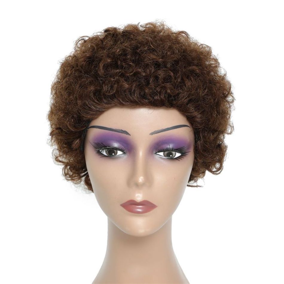 pixie curls wig non lace wig hair ventilation machine make the short curly wig sewing machine short curl hair