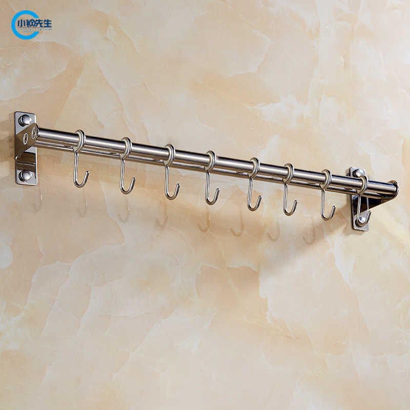 Factory Supply Wall Mounted Kitchen Accessories Stainless Steel Metal Hook