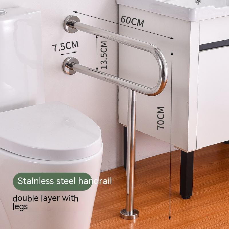 New Design Stainless Steel Bathroom Handrail Safety Disabled Handrail Bathroom Accessories Handle Grab Bar