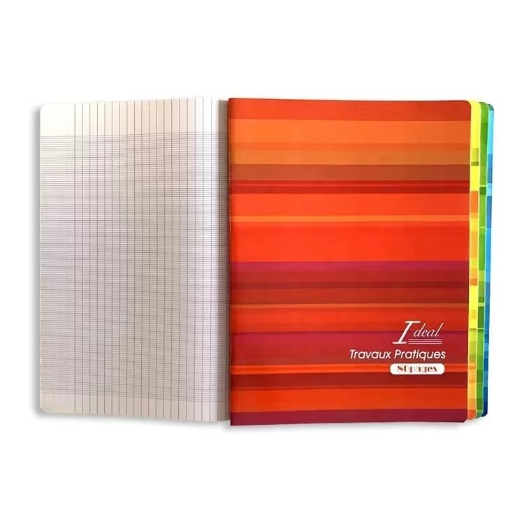 Senegal pvc cover exercise book french lines notebooks 96pages 200pages with different style school exercise book